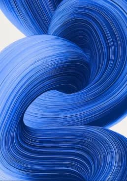 Abstract blue wave painting