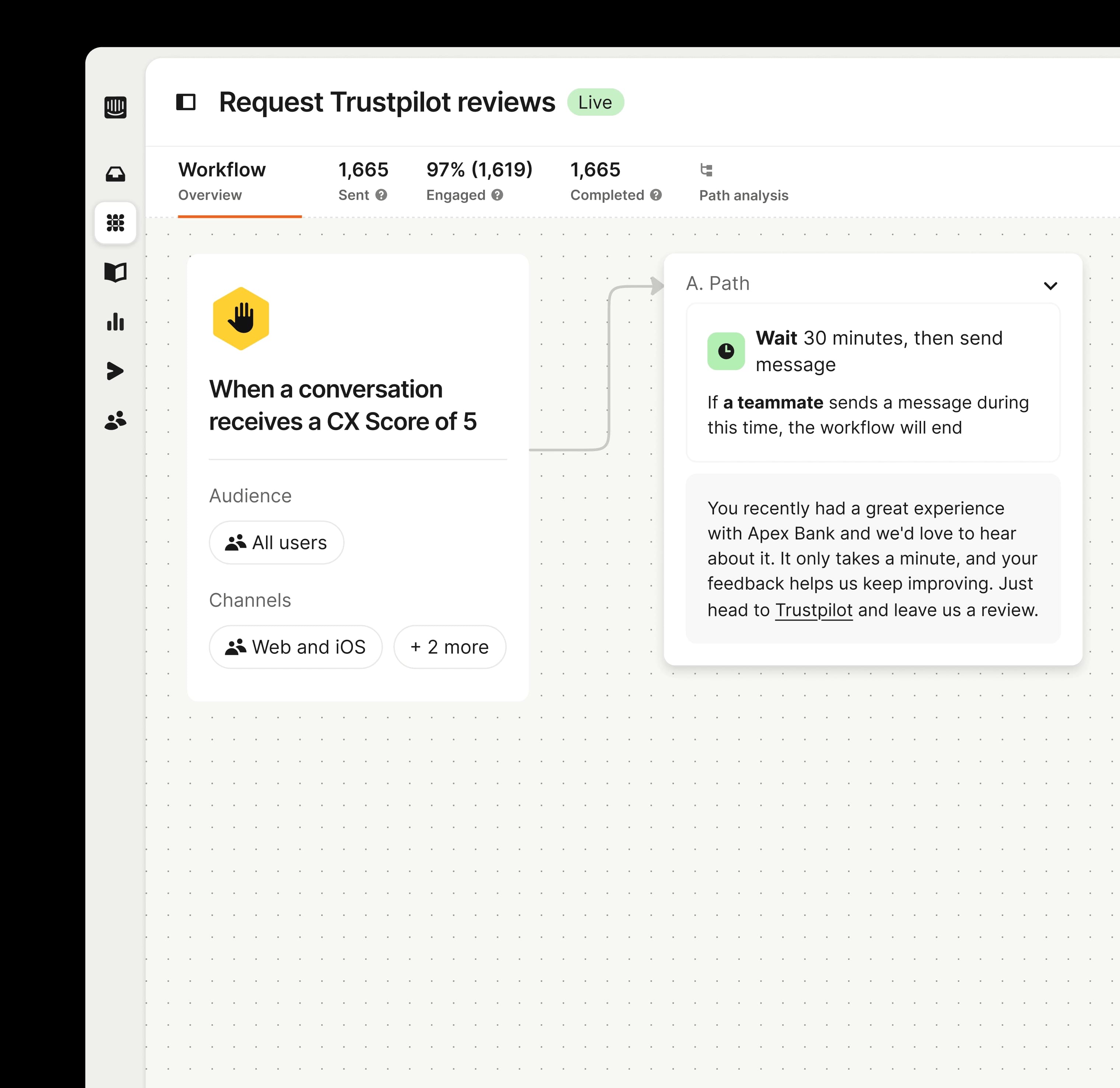 Automations product UI