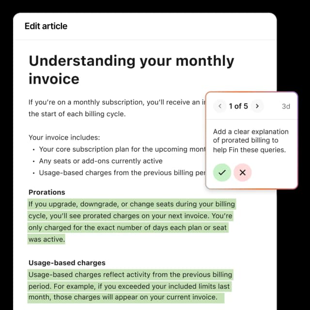 Fin and Intercom working as one self-improving system: Fin learns from your best human reps while Copilot makes your team faster