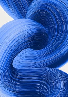 Abstract blue wave painting