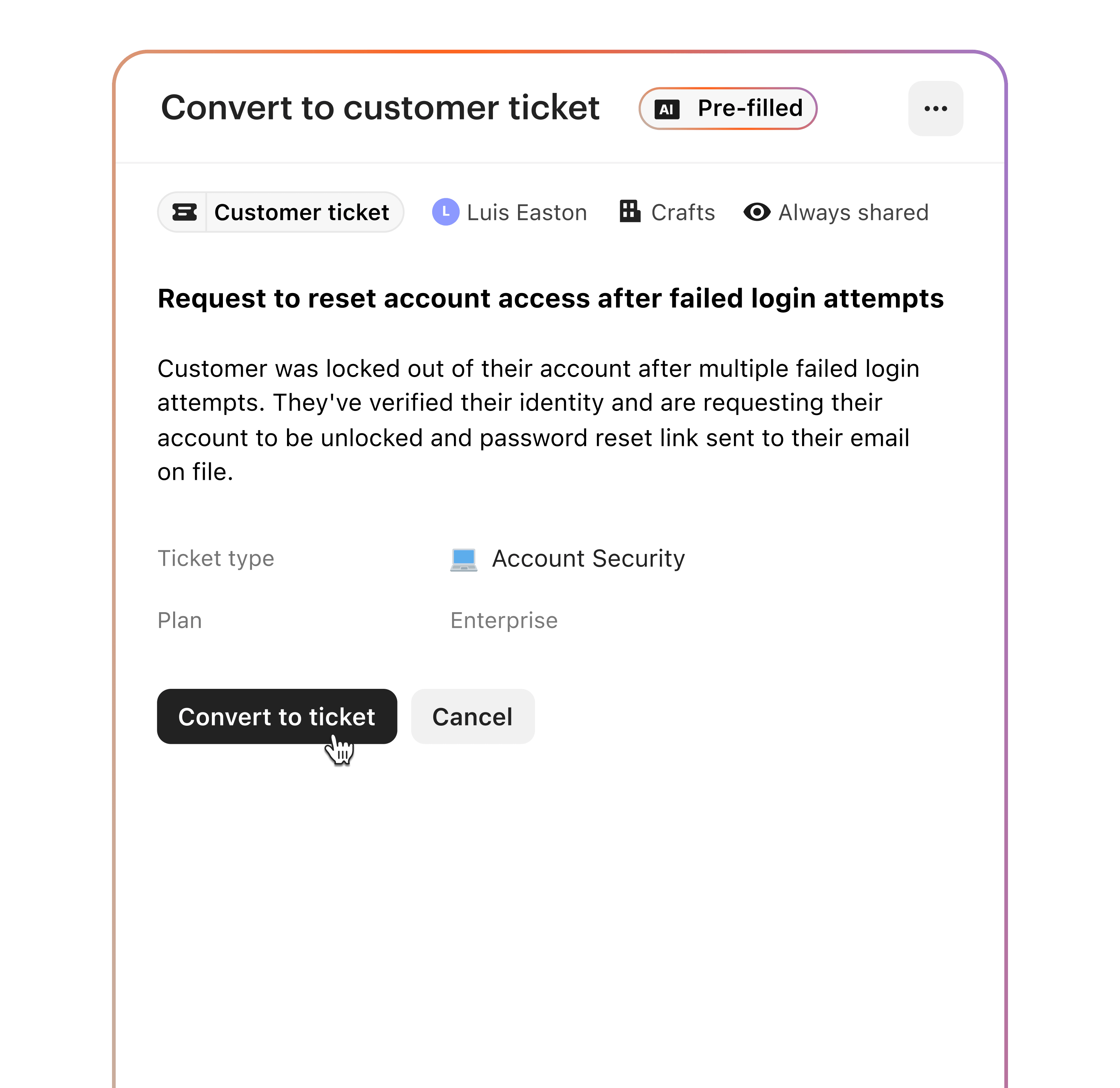 Ticketing UI