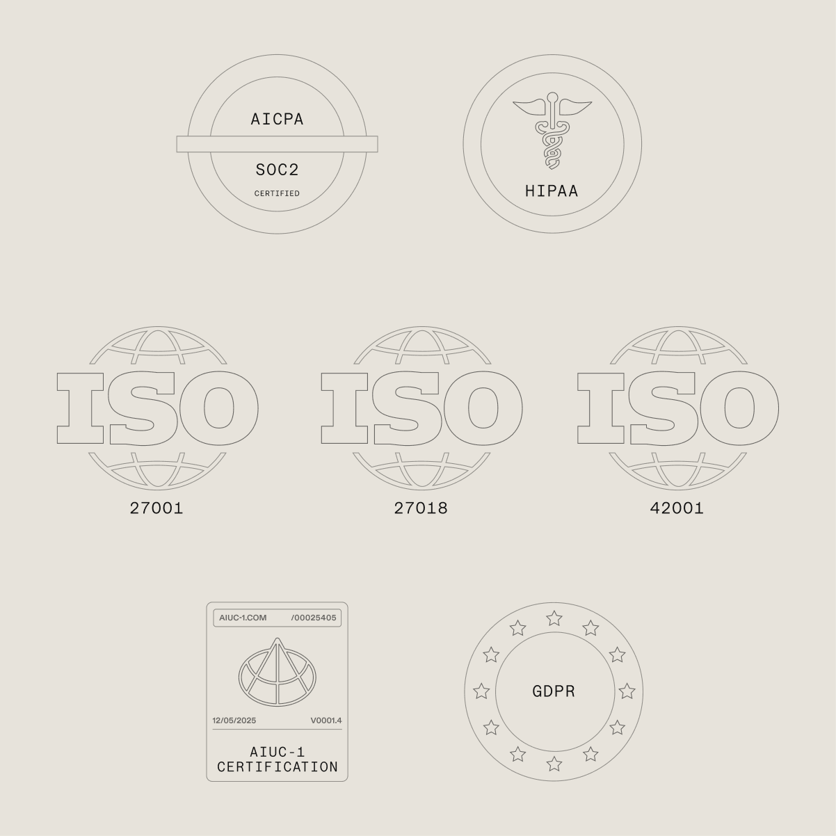 Security, reliability and transparency badges