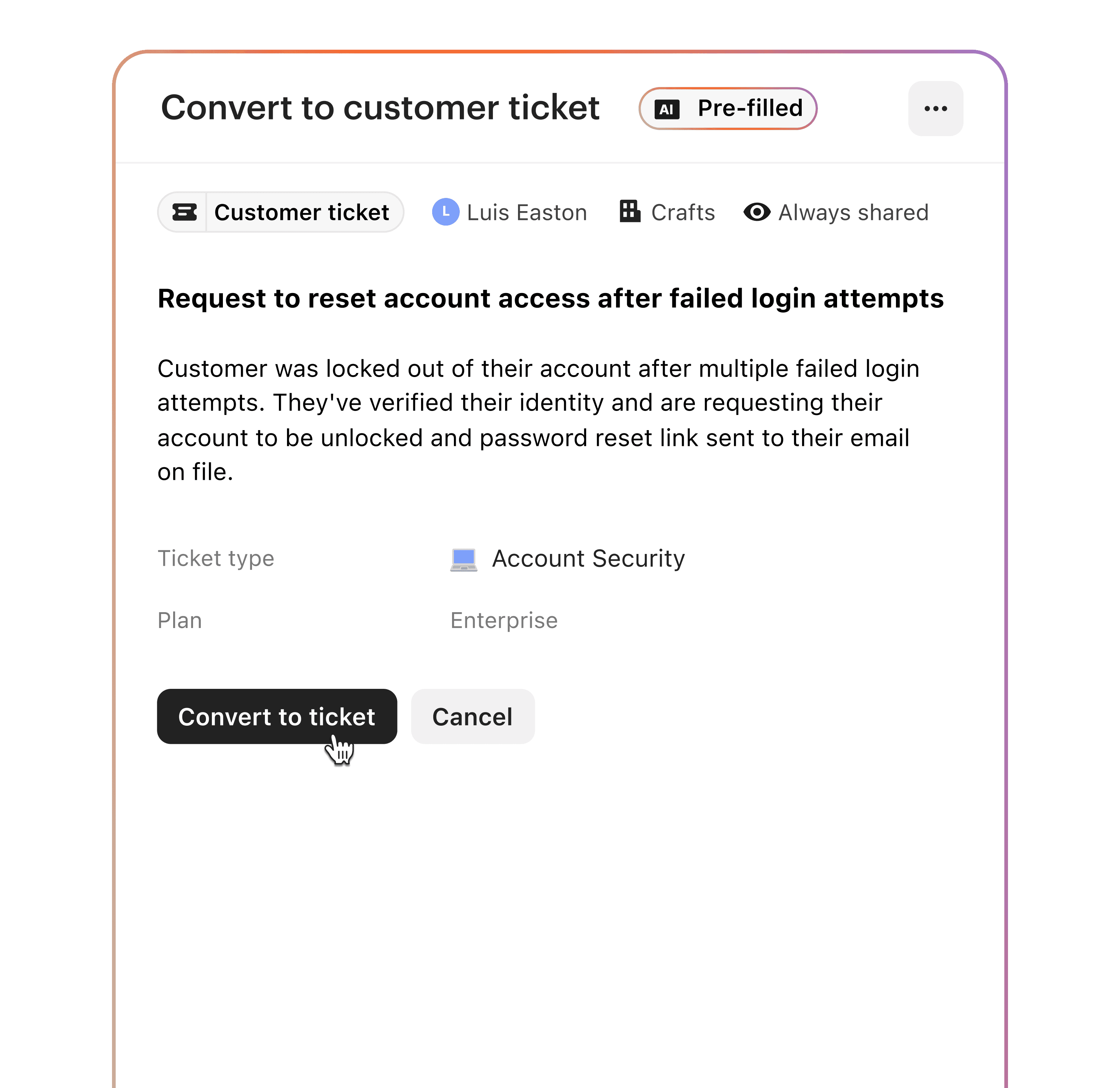 Ticketing UI