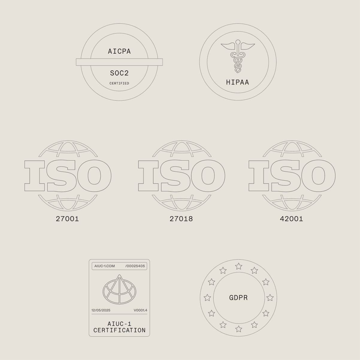 Security, reliability and transparency badges
