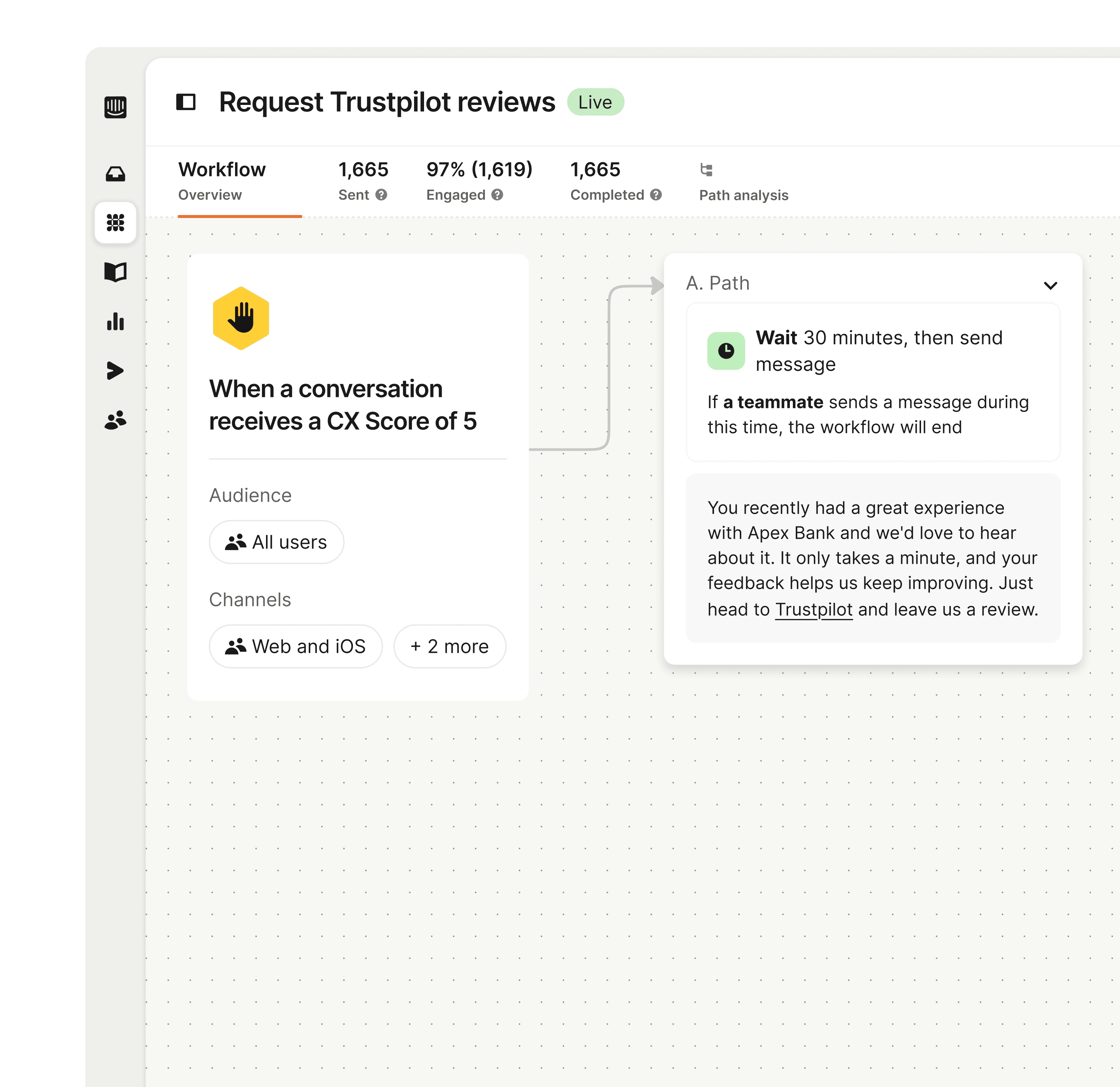Automations product UI