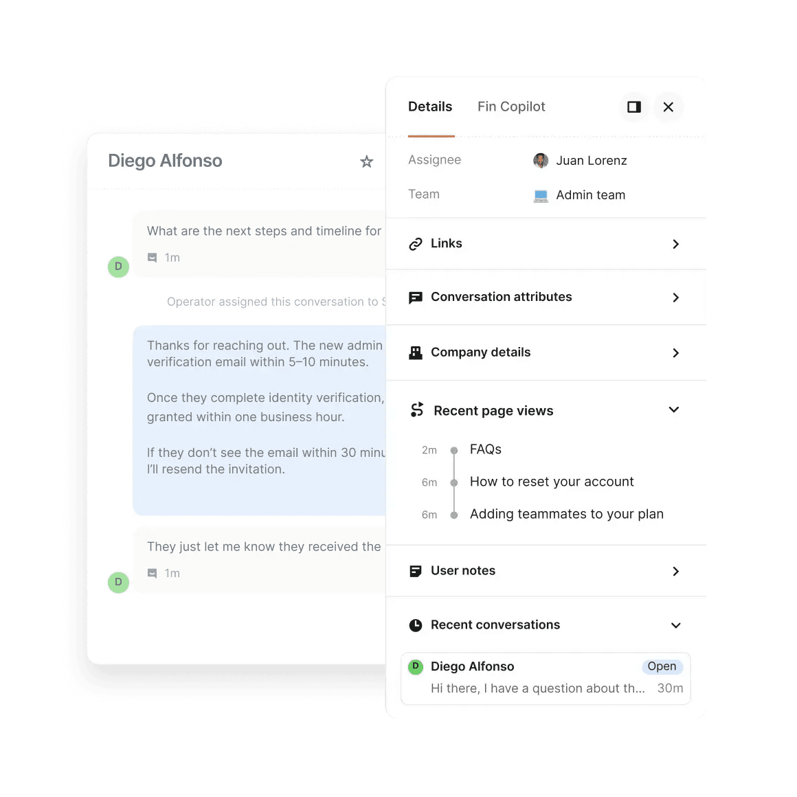 Customer intelligence UI