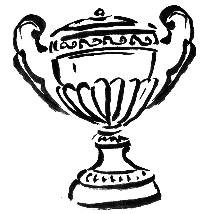 A golden trophy