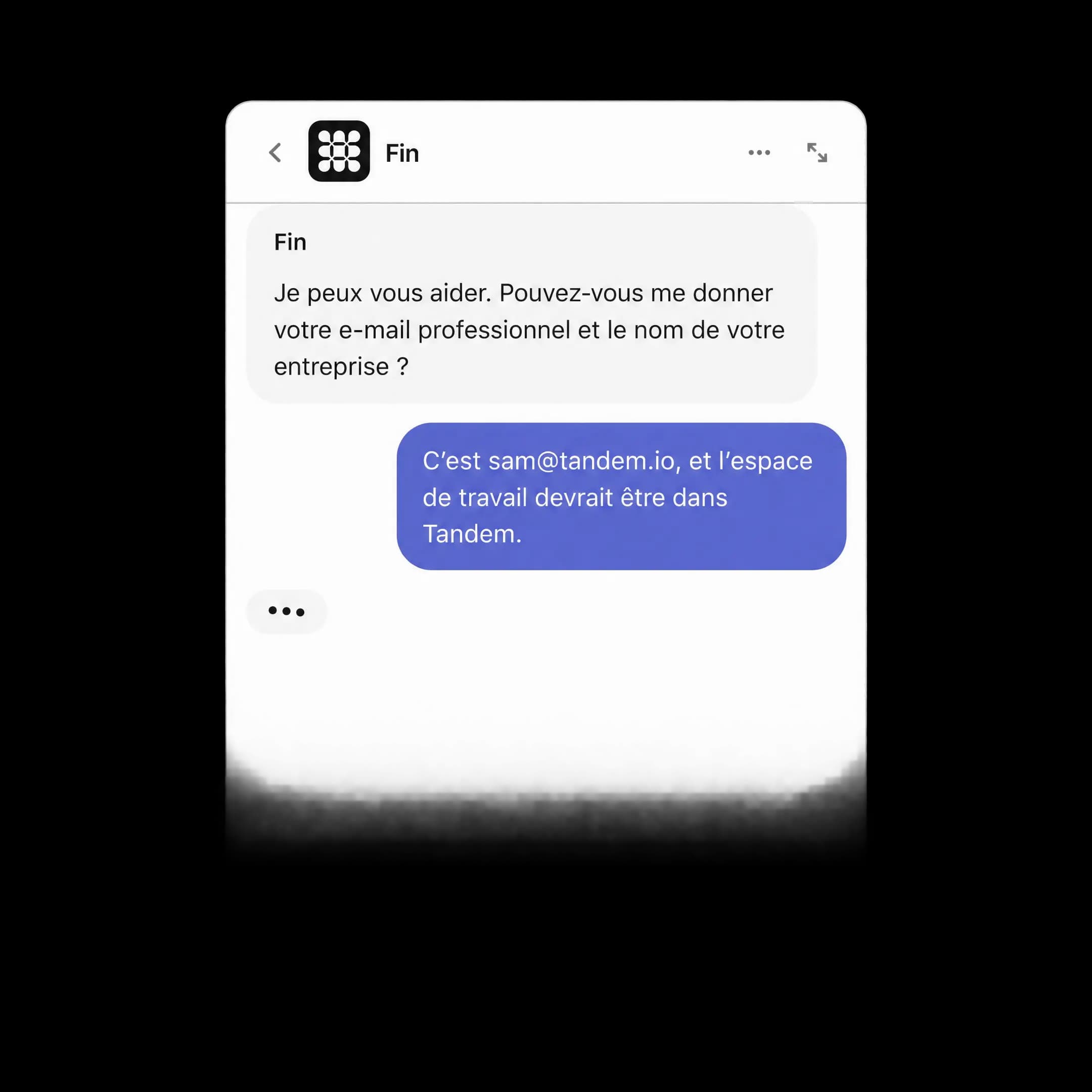 Entraînement et test de Fin sur des demandes complexes