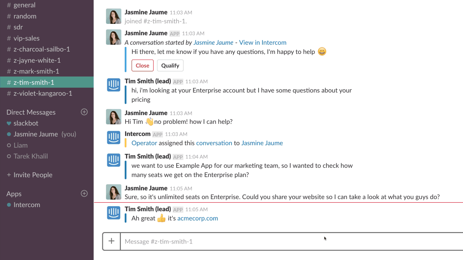 REPLY FROM SLACK