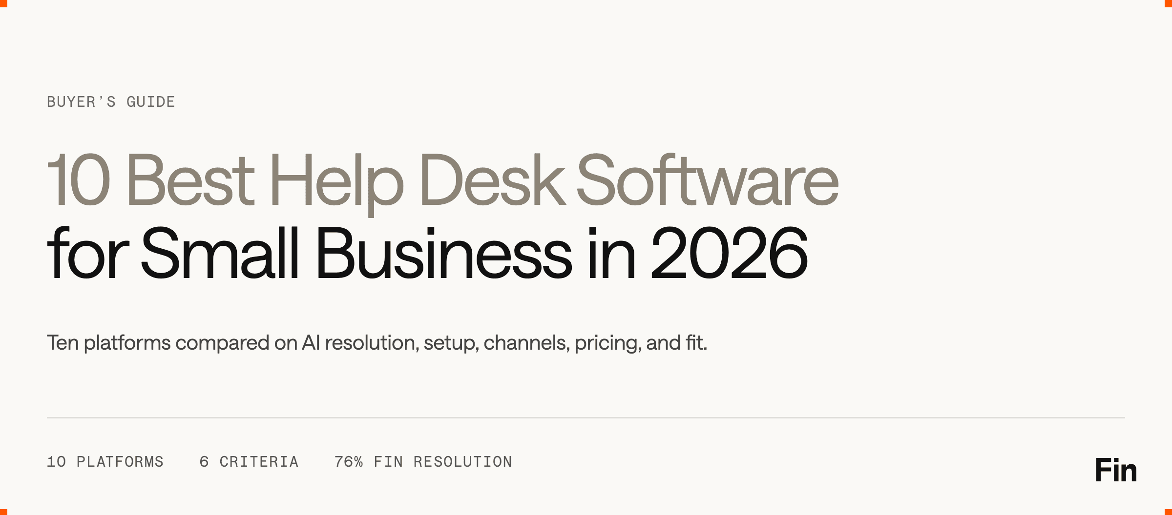 10 Best Help Desk Software for Small Business in 2026