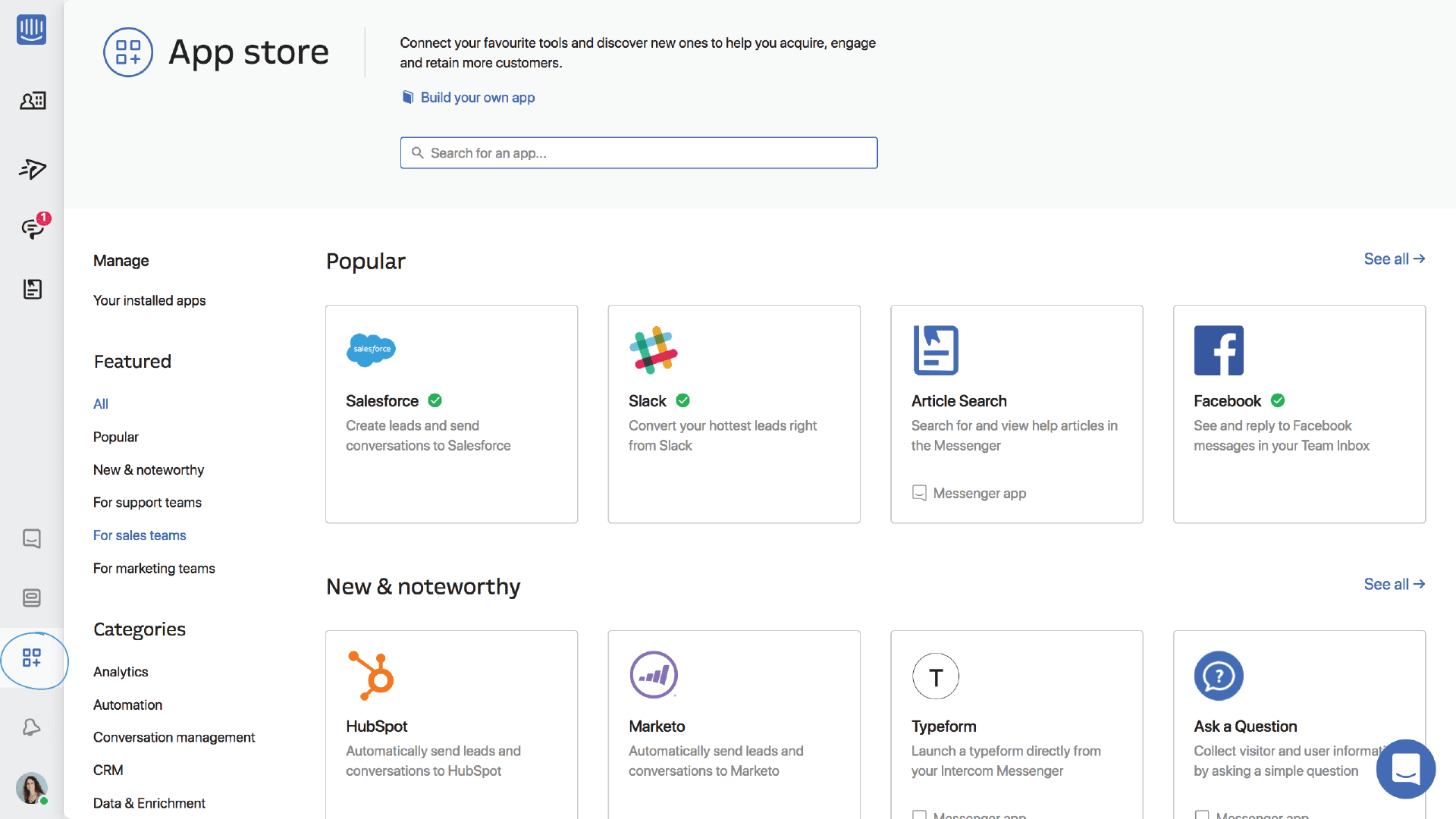 Intercom App Store