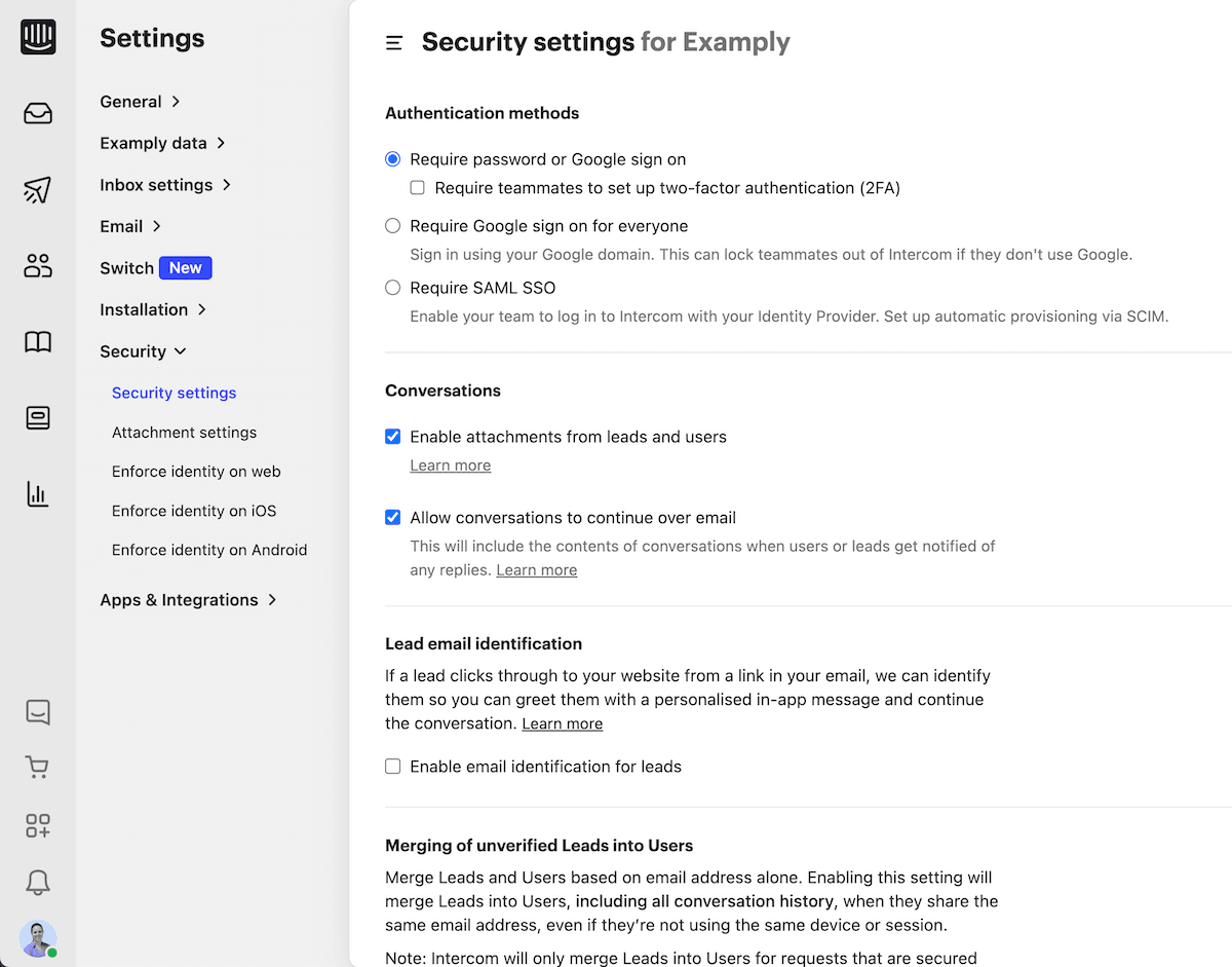 authentication controls and gain visibility