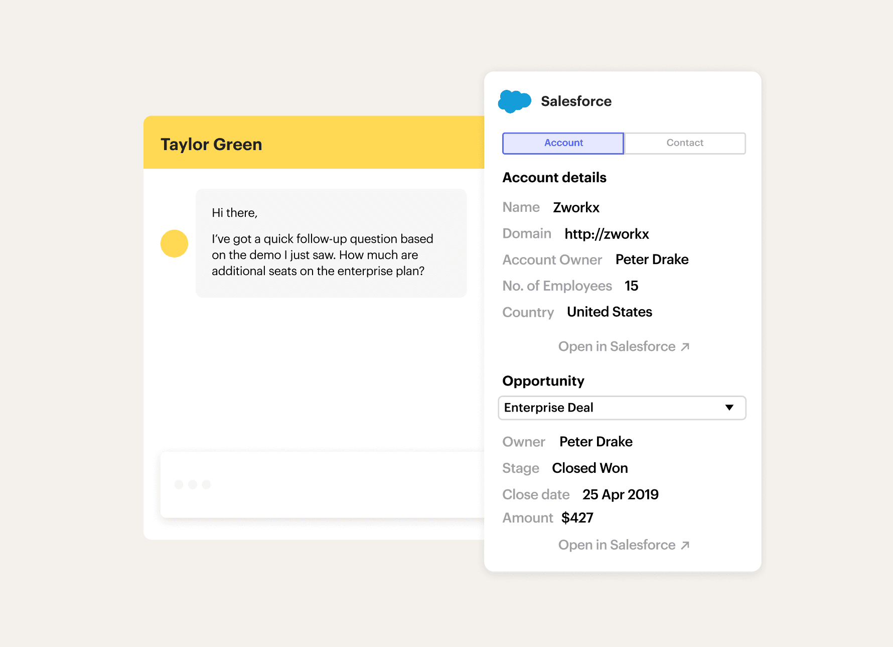 Salesforce App Intercom Inbox