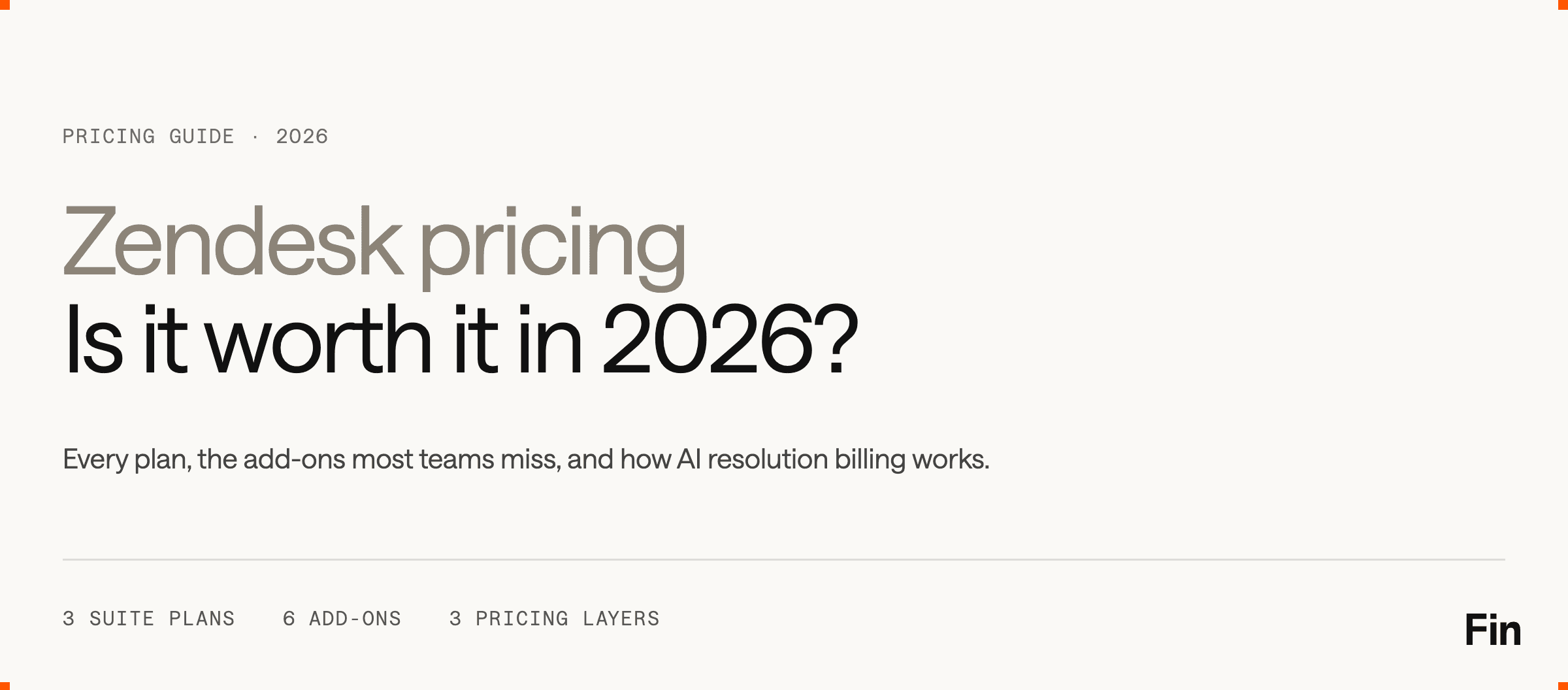 Zendesk pricing - title image