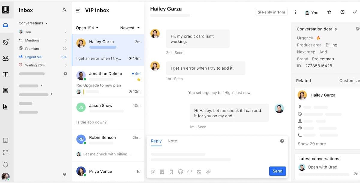 intercom inbox