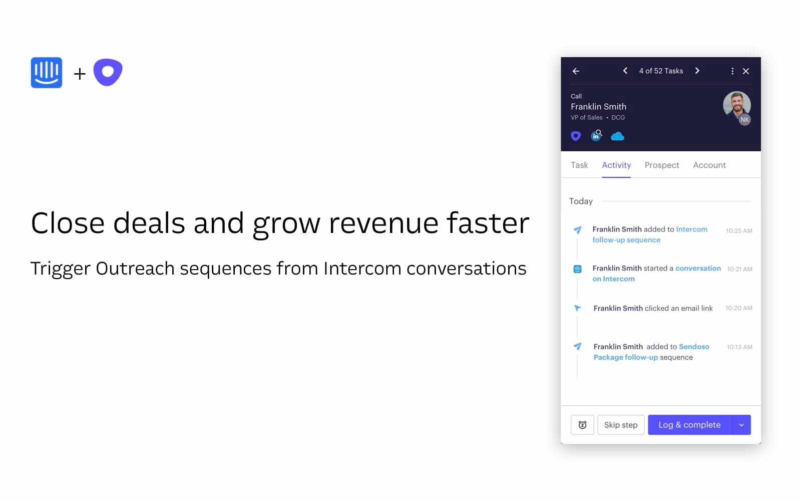 Outreach App for Intercom