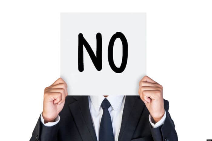 Customer Saying No