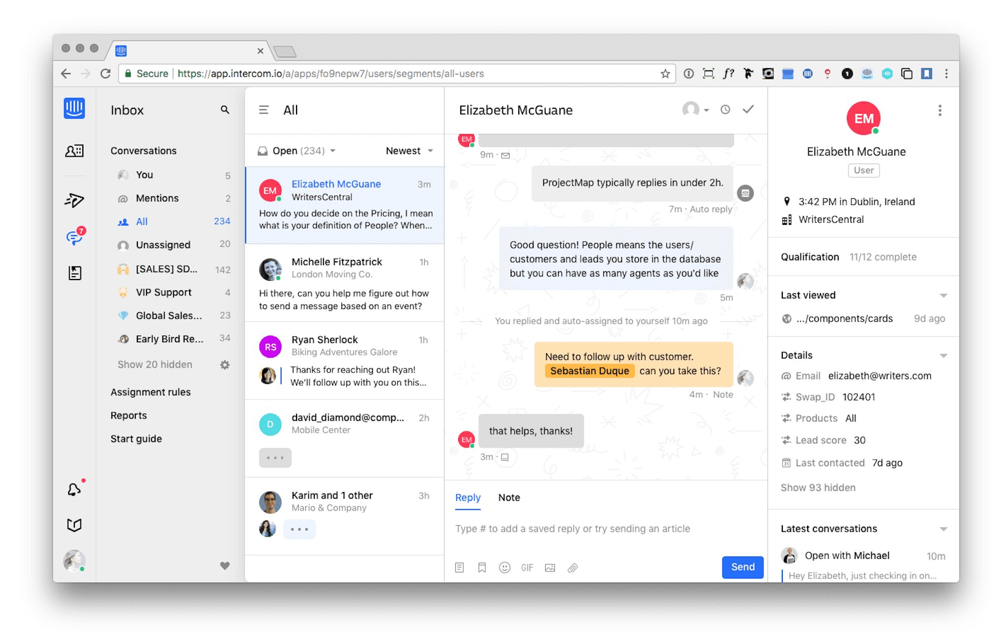 Final Inbox design