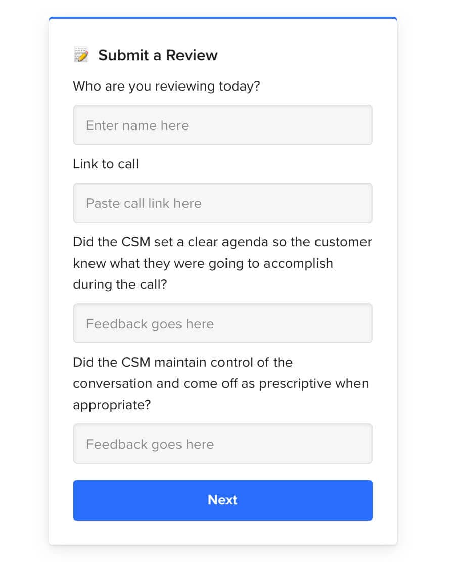 Knowledge sharing template