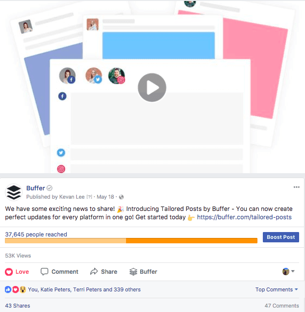 Tailored Posts Launch