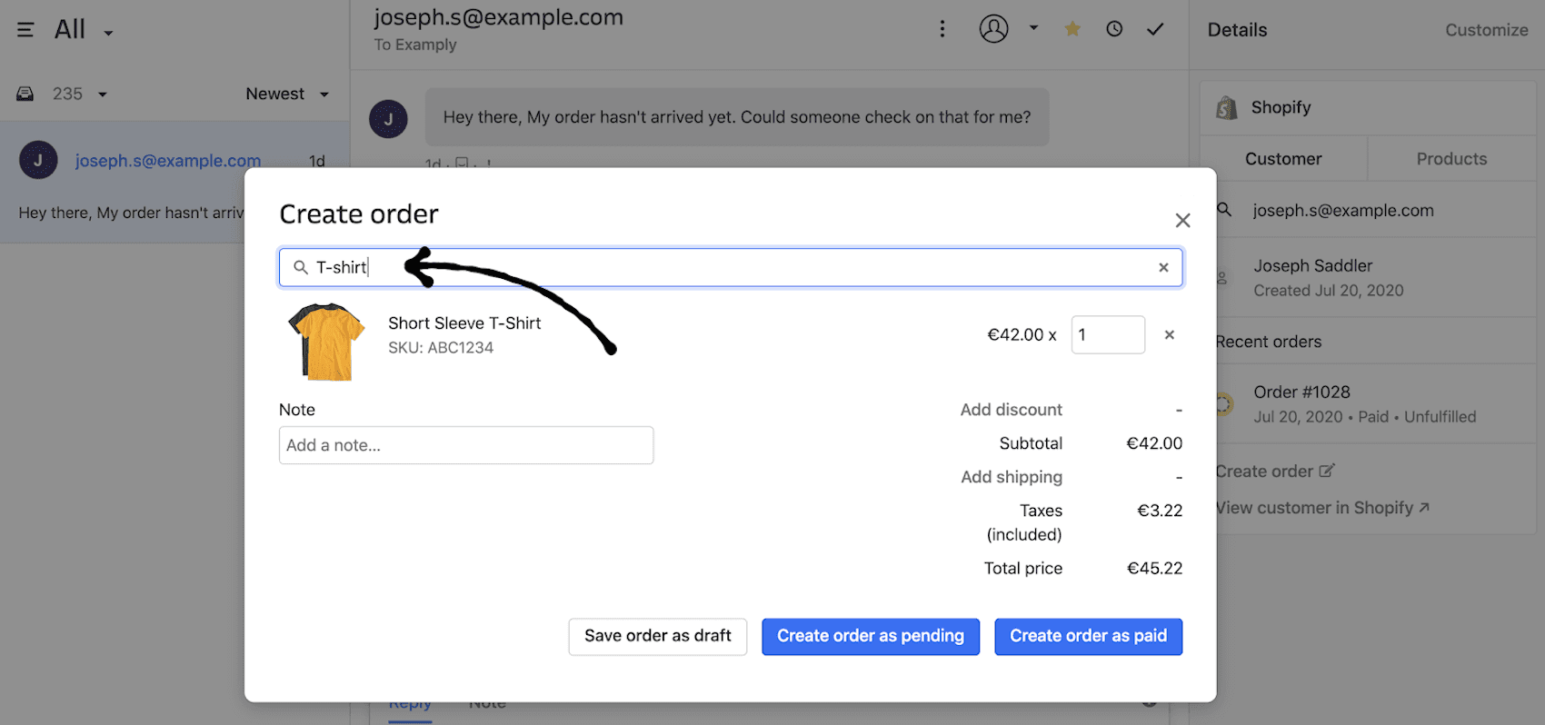 Shopify app for Intercom