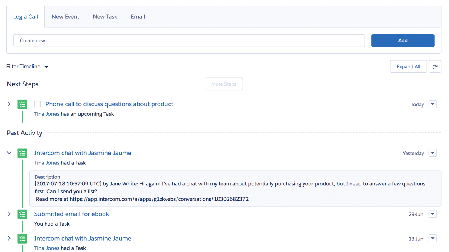 Our integration with Salesforce makes it easy for our reps to get a complete view of deal progress.