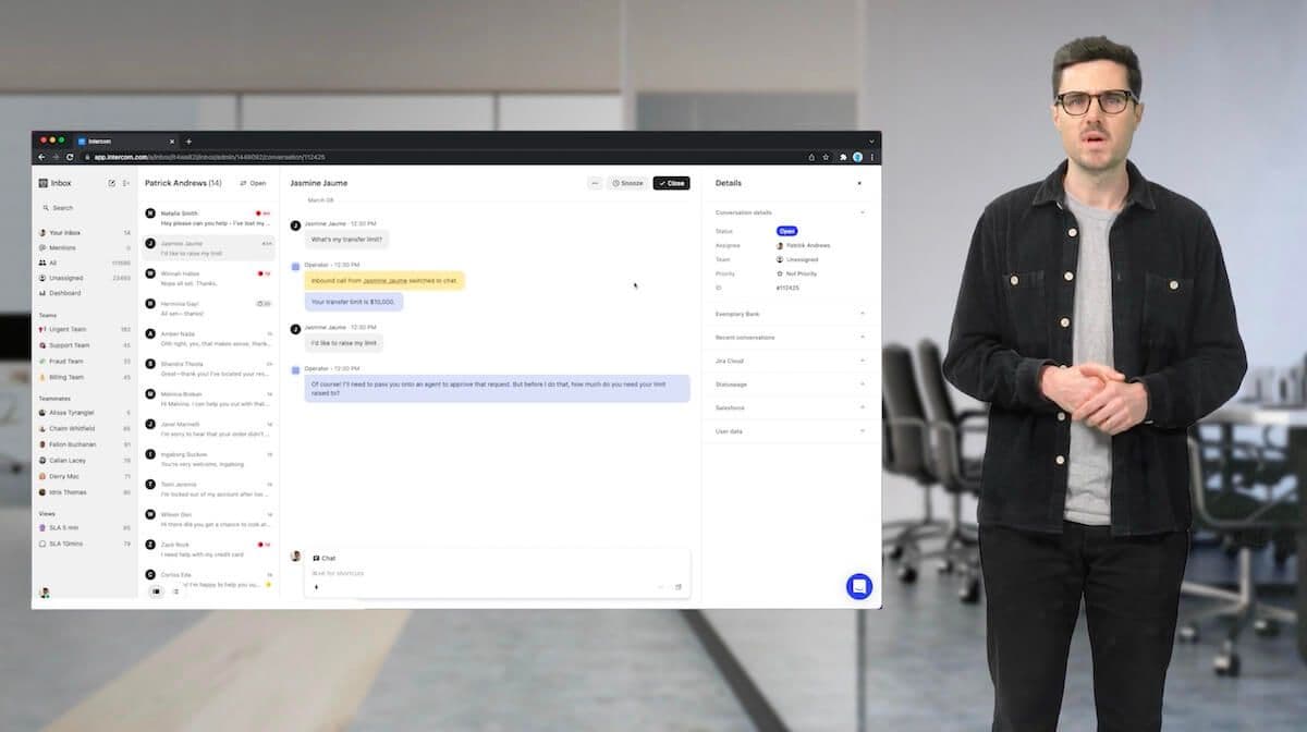 Patrick Andrews next-gen Inbox New at Intercom