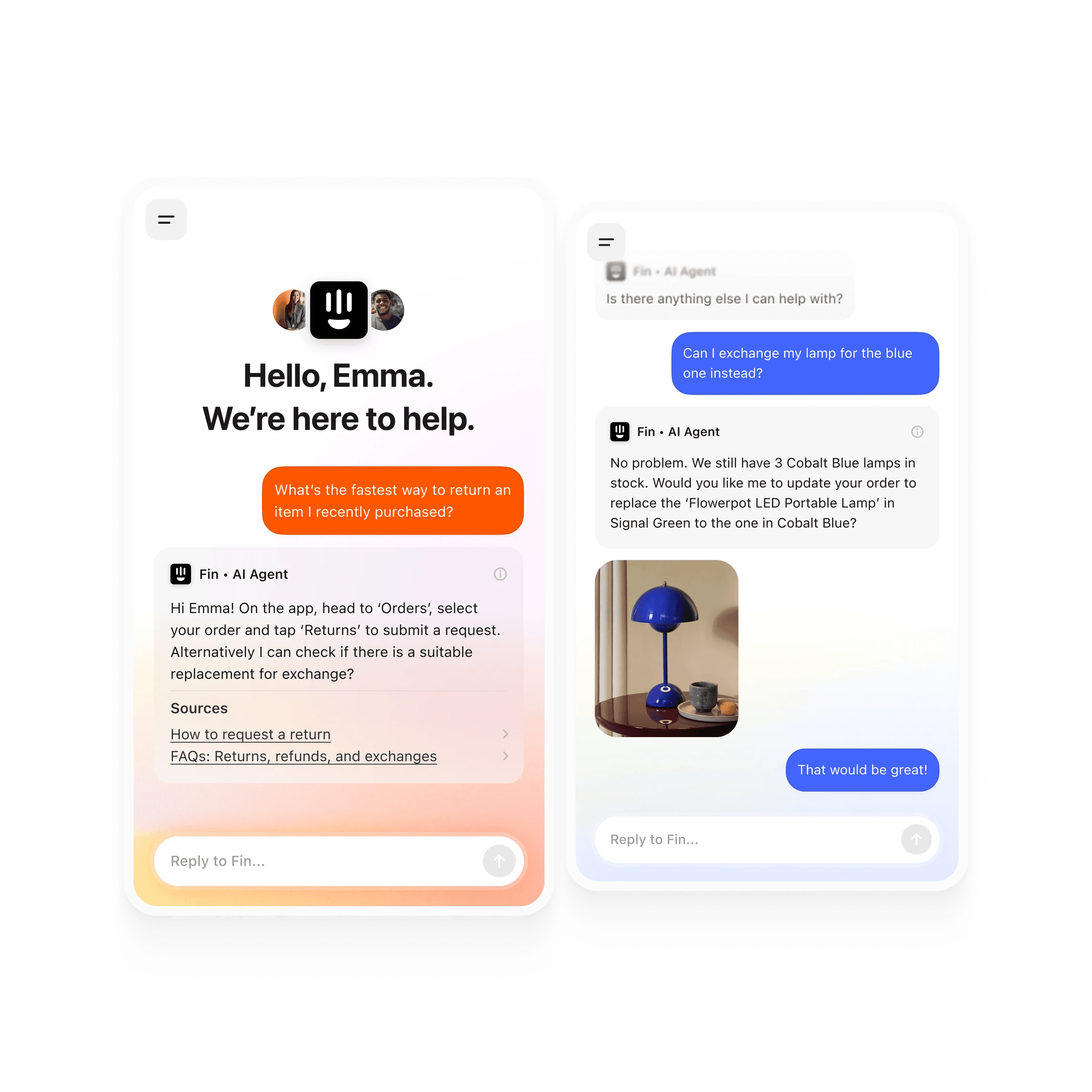 AI-enhanced live chat customer service