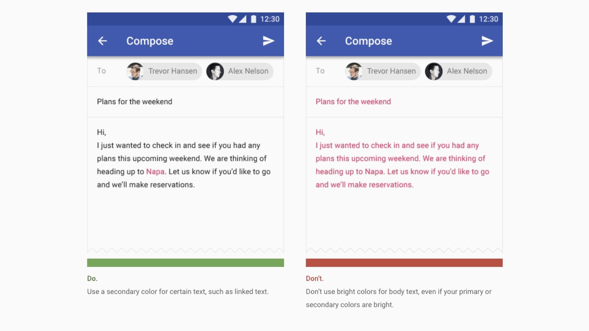Material Design text color guidance
