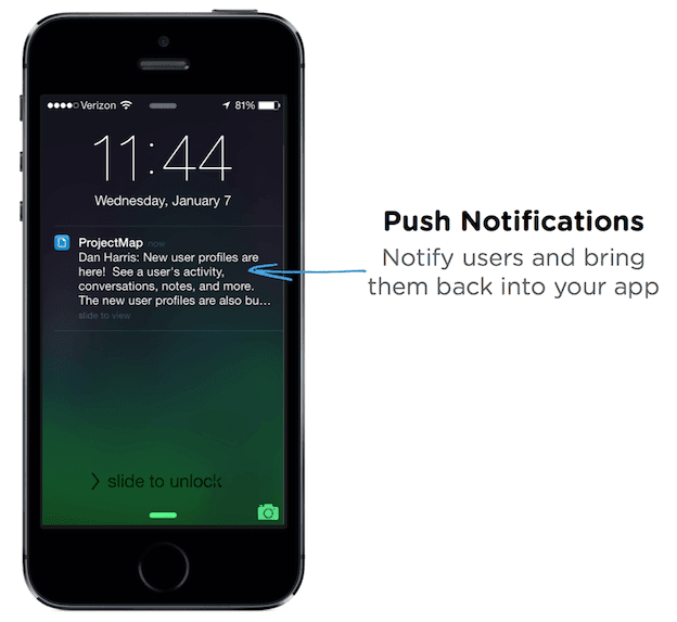 Push notification example