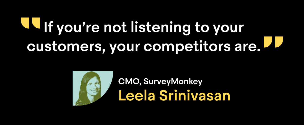 Scale podcast featuring Leela Srinivasan, CMO at SurveyMonkey