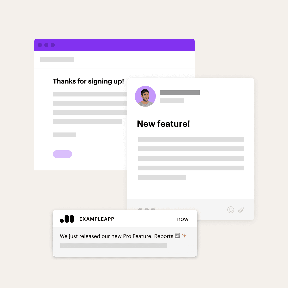 Multi-channel messaging with ABM