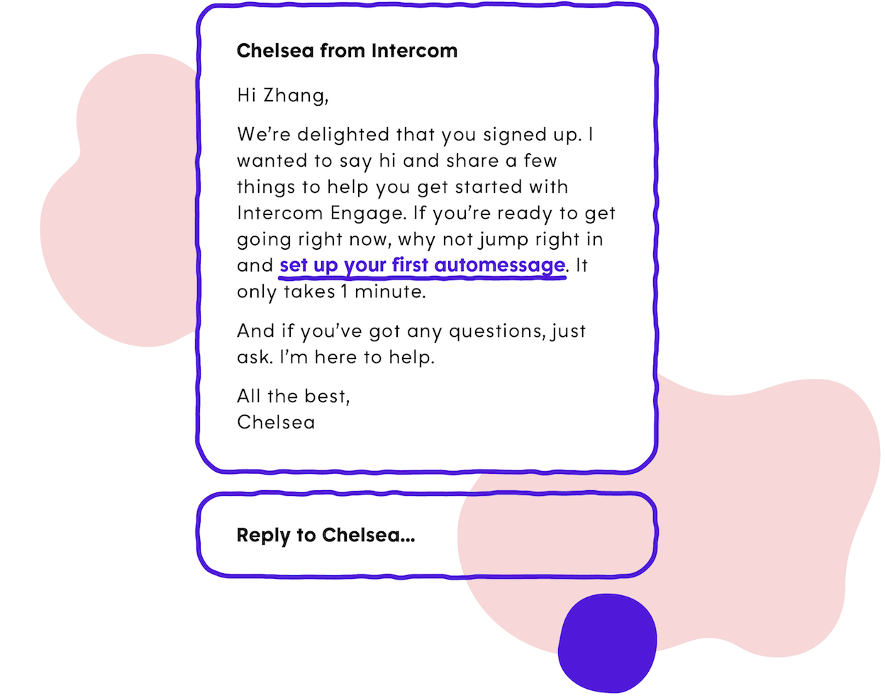 intro message template for customer engagement