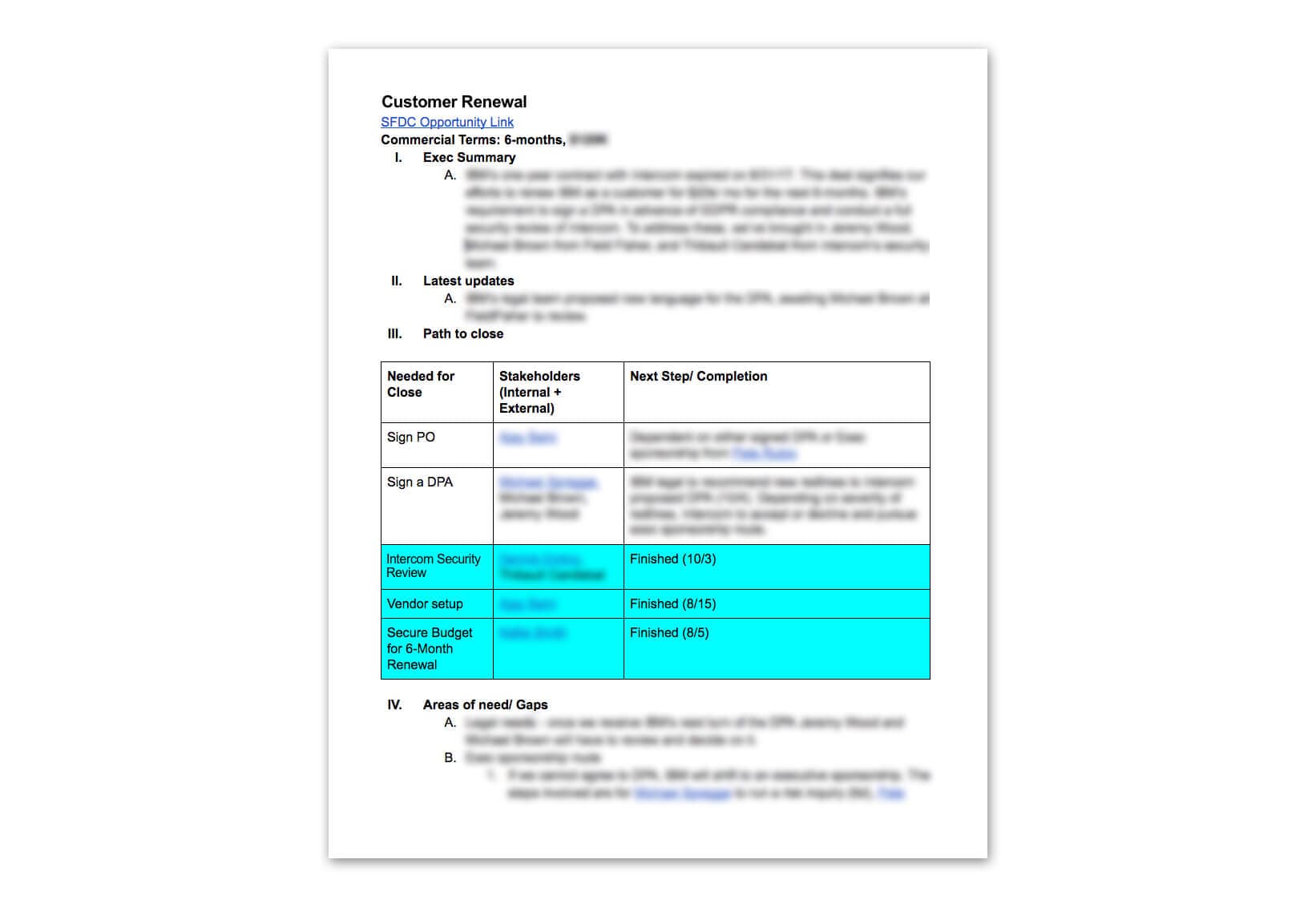 Managing complex sales - Early attempts