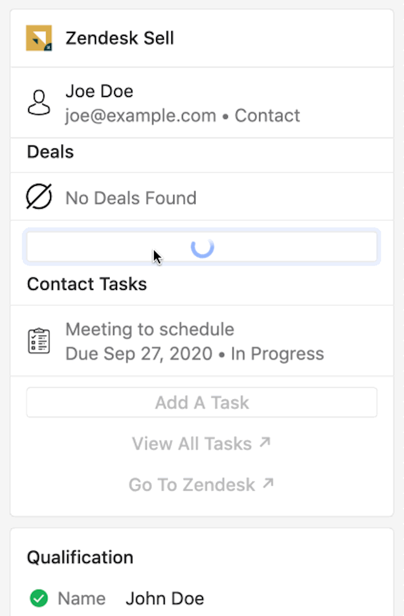 Zendesk Sell app for Intercom