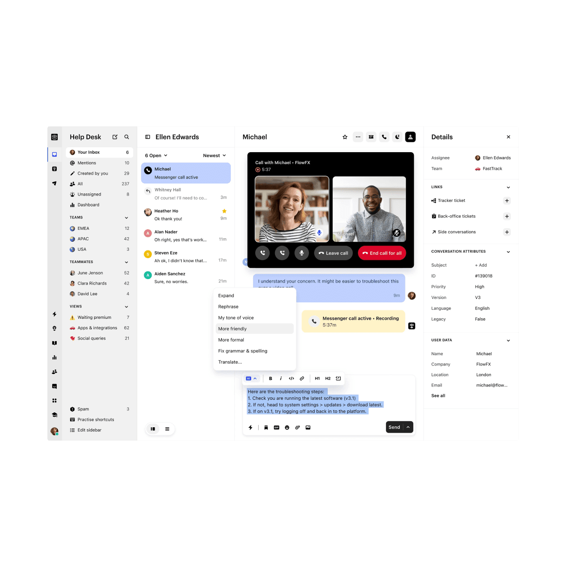 The only helpdesk designed for the AI Agent era