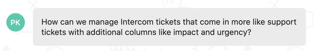 Feedback - ticketing