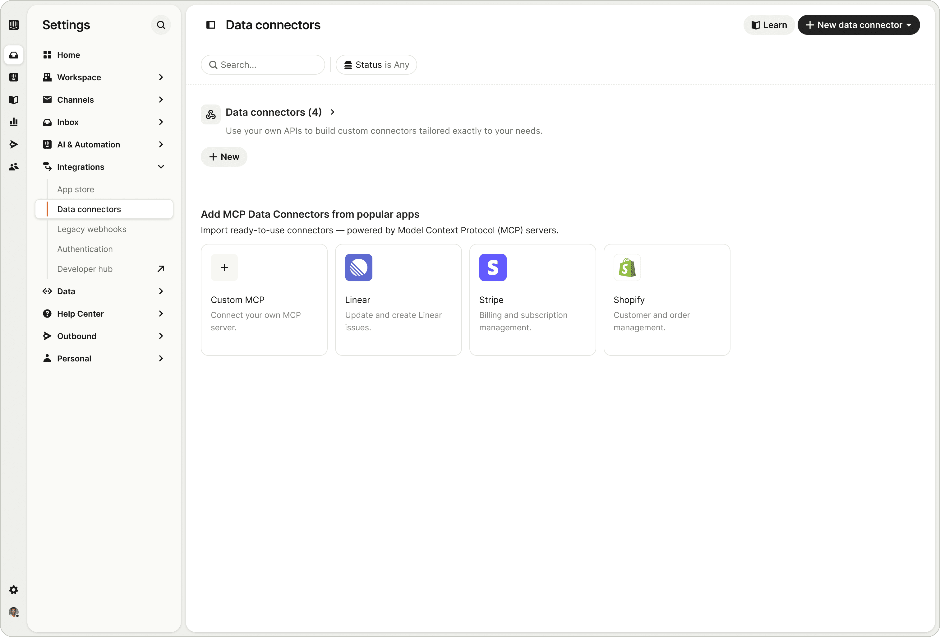Easily configure and control MCP integrations