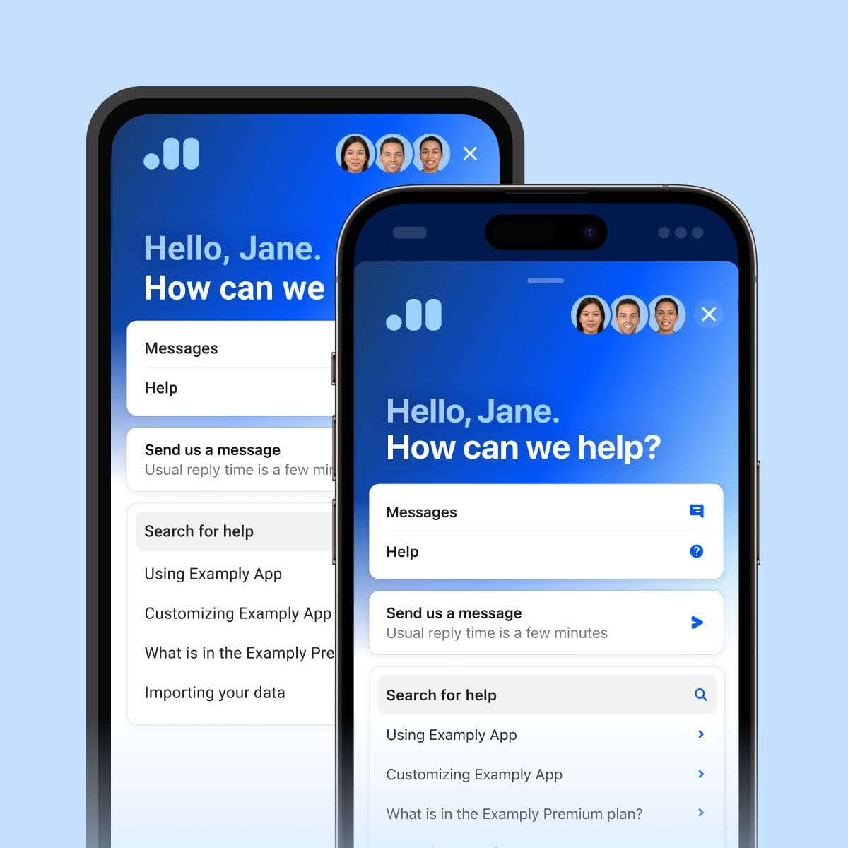 mobile messenger - iphone and android