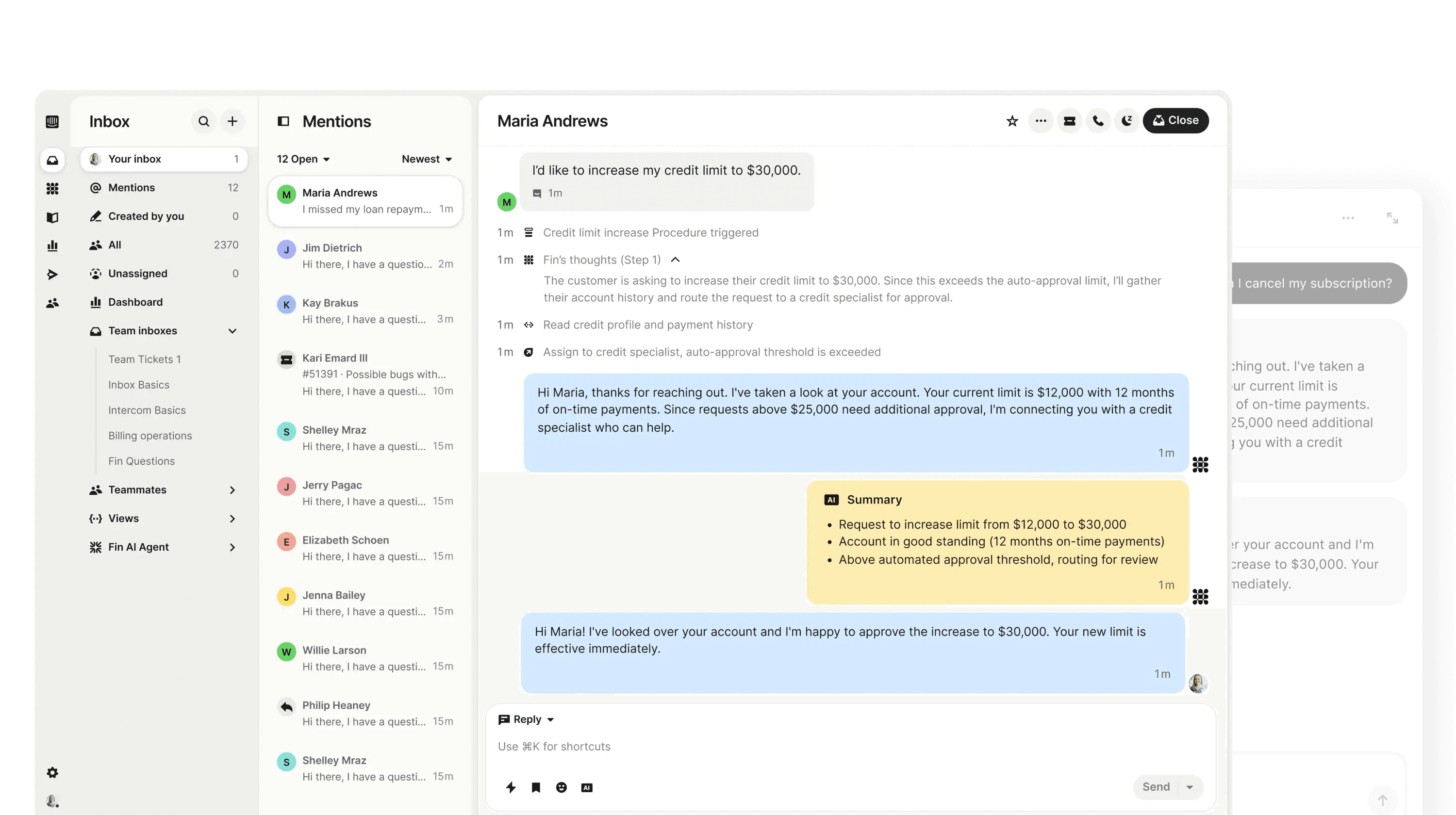Intercom Helpdesk