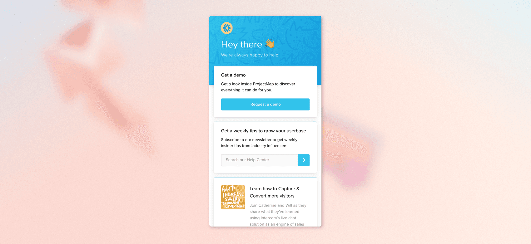 Intercom Messenger Home design