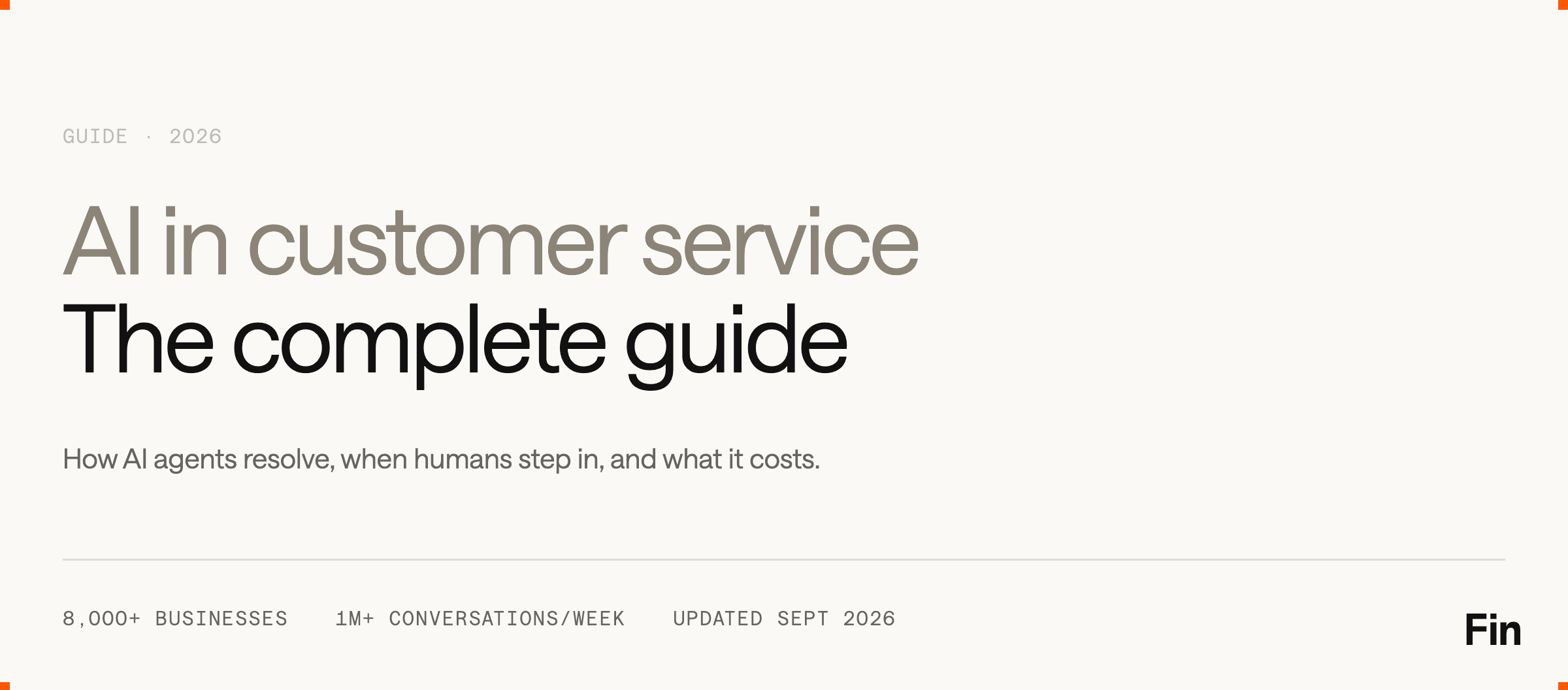 AI in Customer Service: The Complete Guide - Title Image