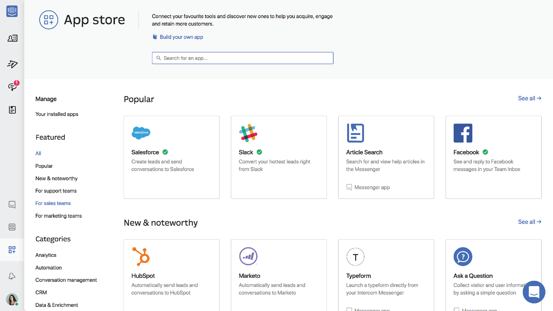 Intercom App Store
