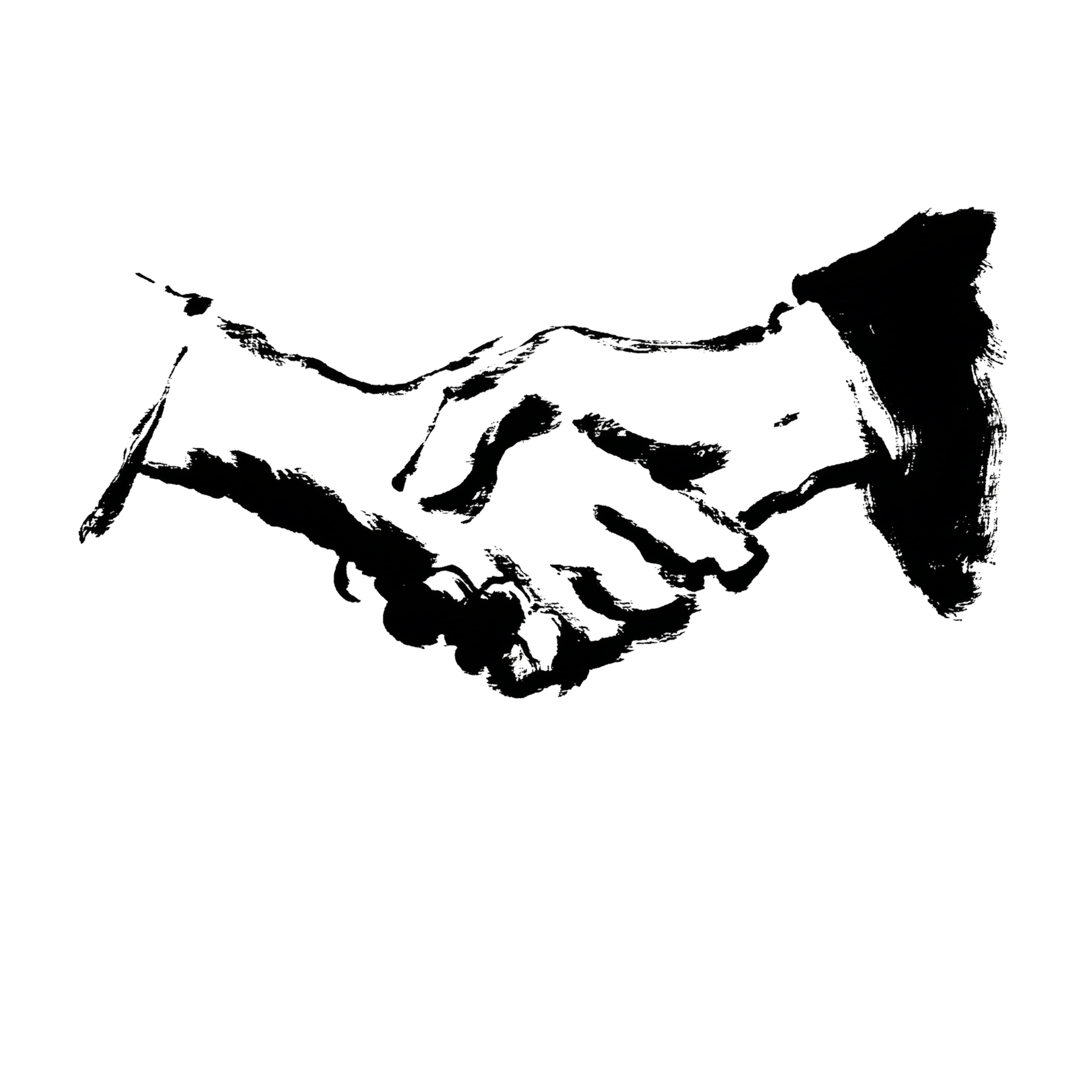 Handshake engraving