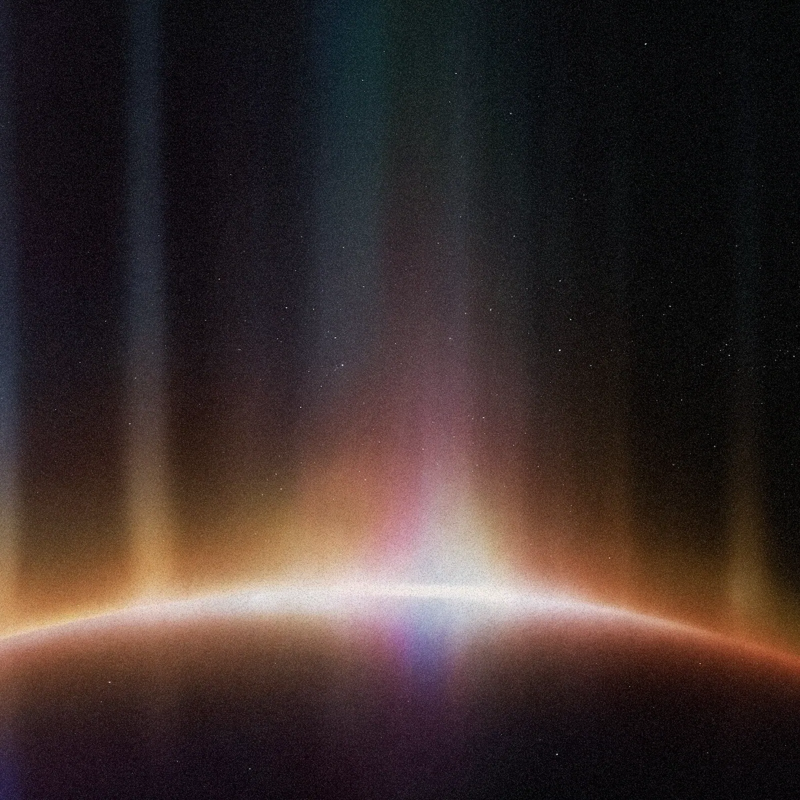 A decorative image of a solar flare in space